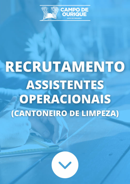 Recrutamento Assistentes Operacionais (Cantoneiro de Limpeza) (Concurso Encerrado)